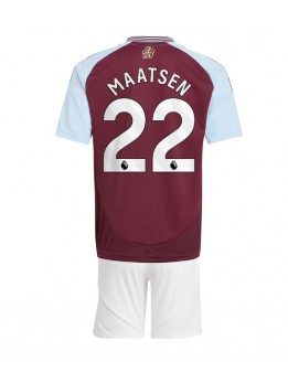 Aston Villa Ian Maatsen #22 Replika Hemmakläder Barn 2024-25 Kortärmad (+ byxor)